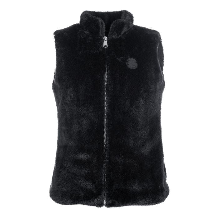 Vest with faux fur