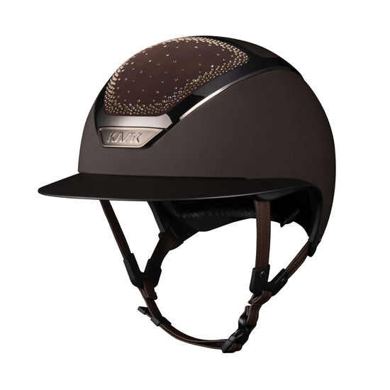Riding Helmet Star Lady Chrome In-Out Brown