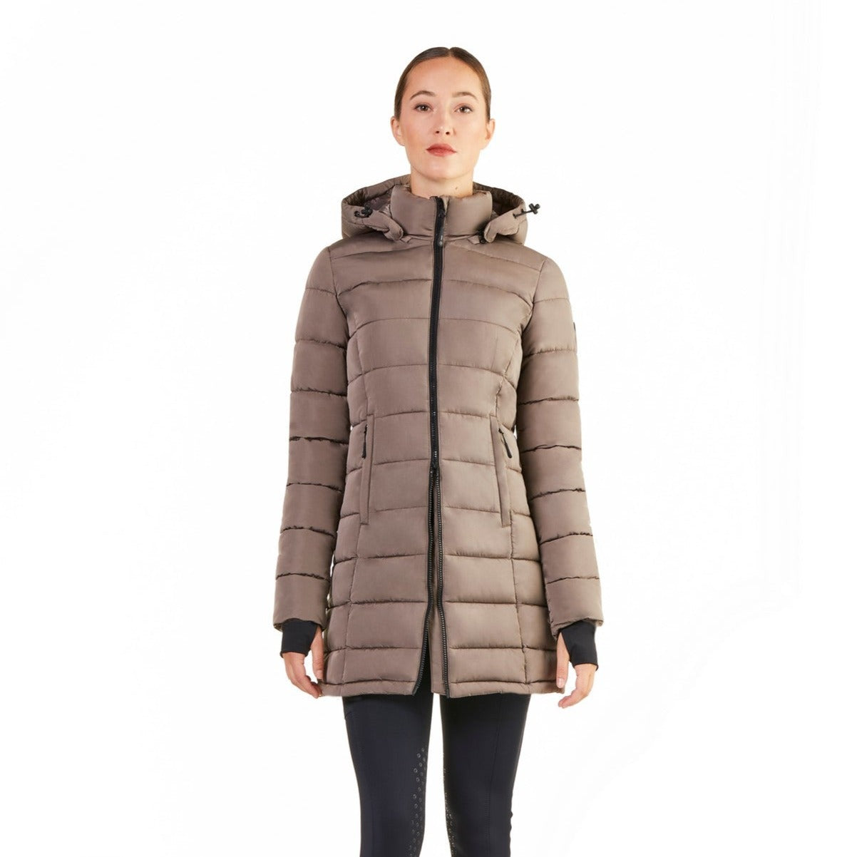 Fashionable equestrian winter jacket for women