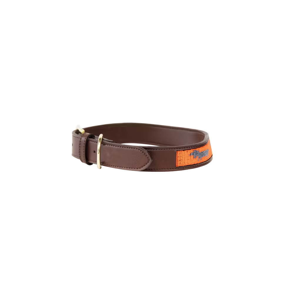 Kentucky Dogwear
Dog Collar Handmade Pearls Black/Orange