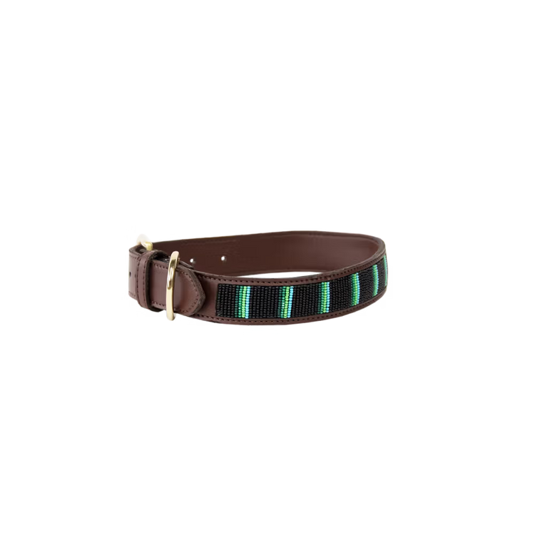 Kentucky Dogwear
Dog Collar Handmade Pearls Green