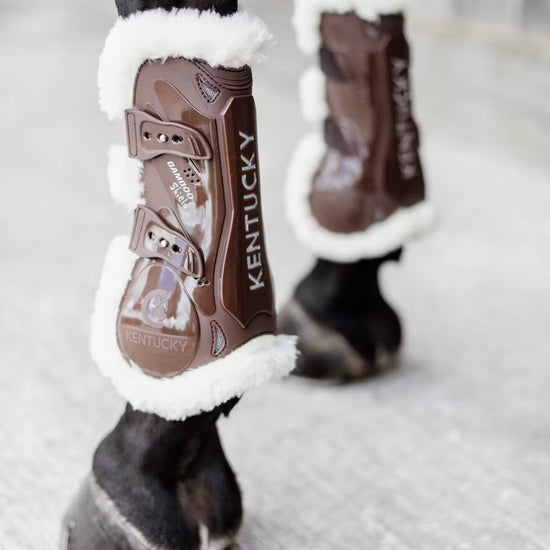 Brown Tendon Boots with Sheepskin