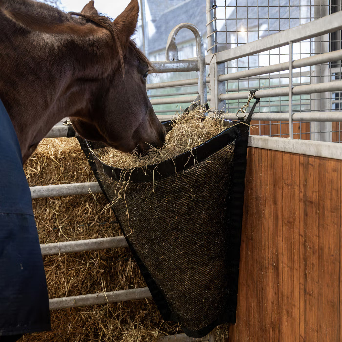 Hay Bag for hanging in corner of horses stable