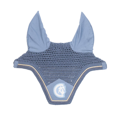 Kentucky Horsewear Ear Mask Wellington 3D Logo Rope Blue