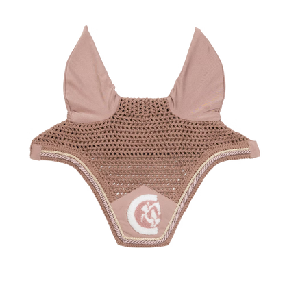 Kentucky Horsewear Ear Mask Wellington 3D Logo Rope Pink