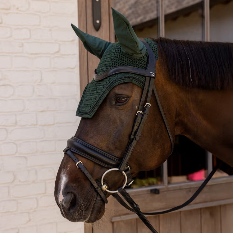 Kentucky Horsewear Ear Mask Wellington Velvet Mini Pearls