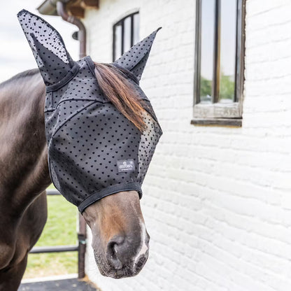 Kentucky Horsewear Fly Mask Heart Black