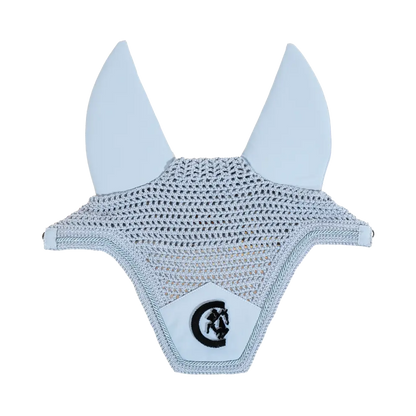 light blue soundless ear bonnet