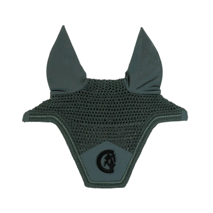soundless ear bonnet in dark green