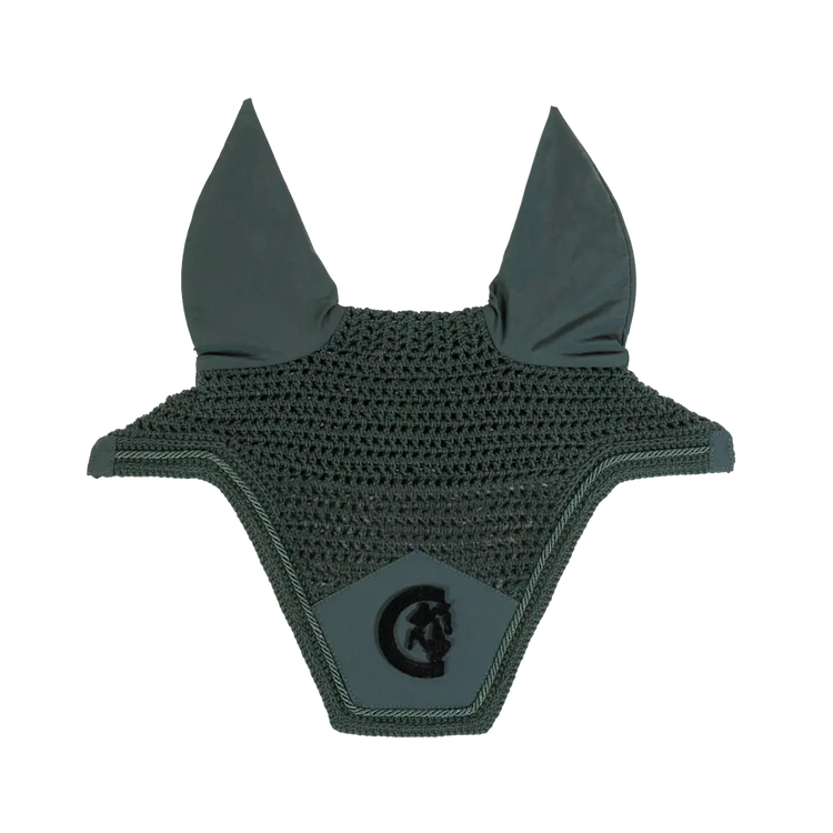 soundless ear bonnet in dark green