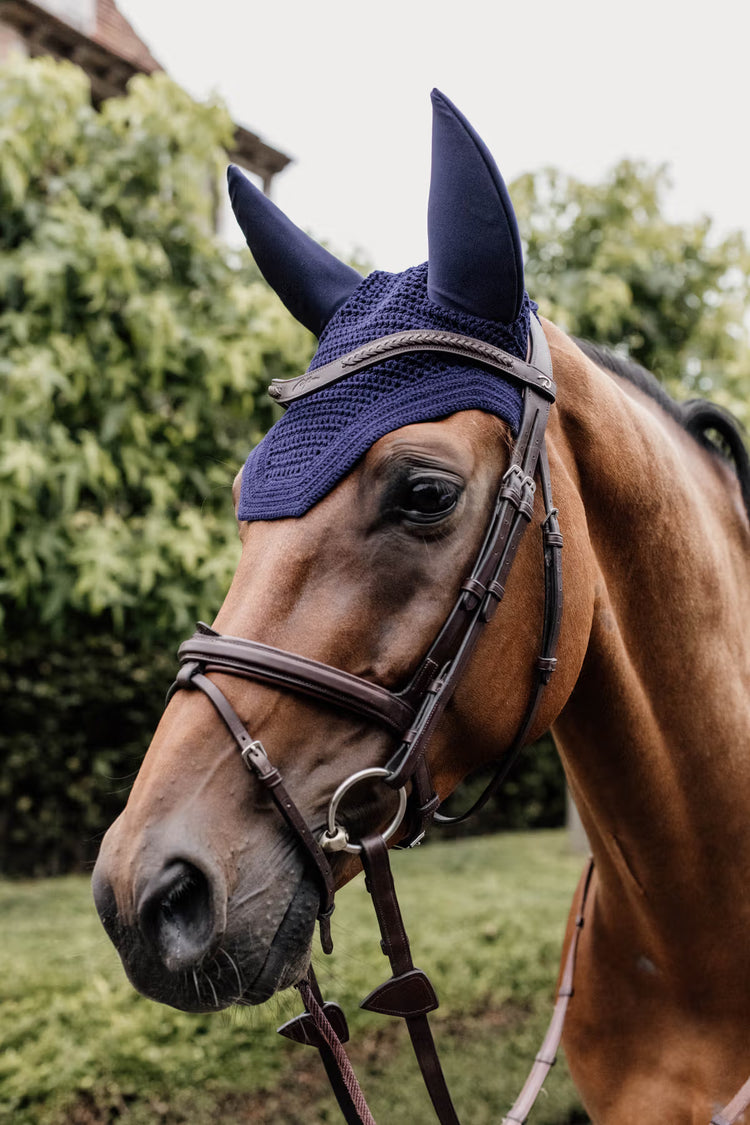 Kentucky Horsewear Fly Veil Wellington Bordeaux  Datk Navy