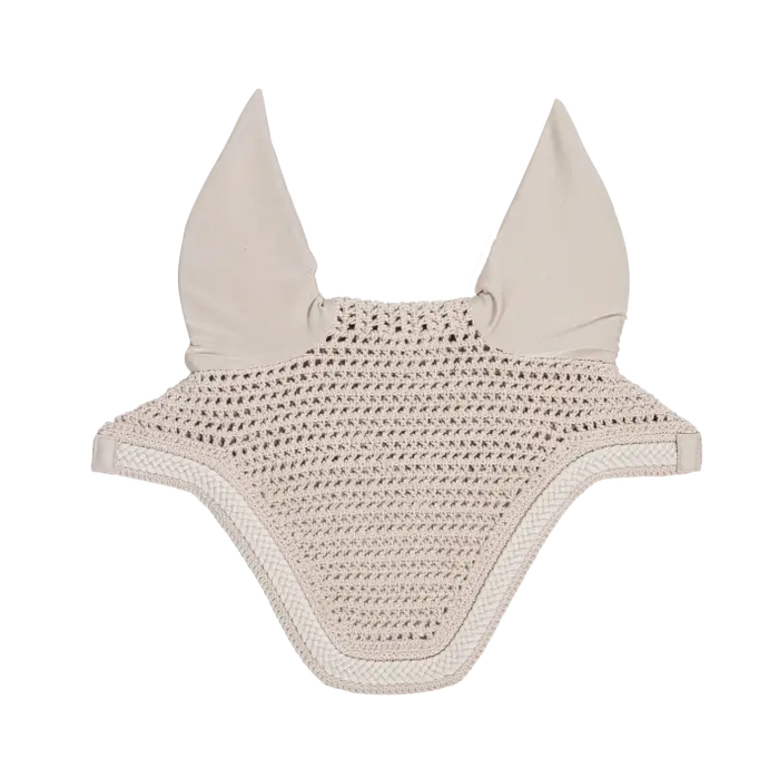 Beige ear bonnet for horses