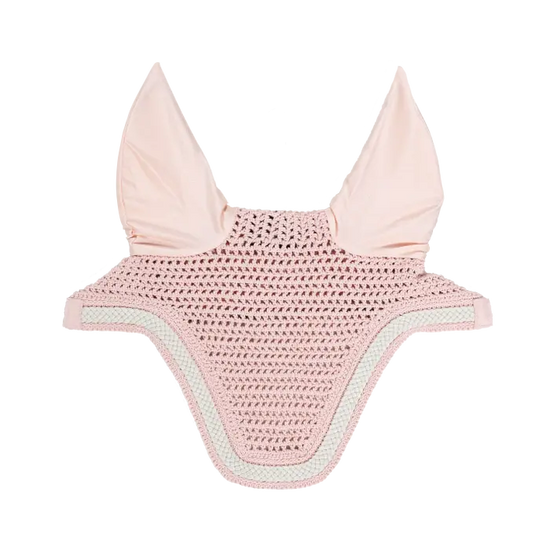 Light Pink Soundless ear bonnet for horses 