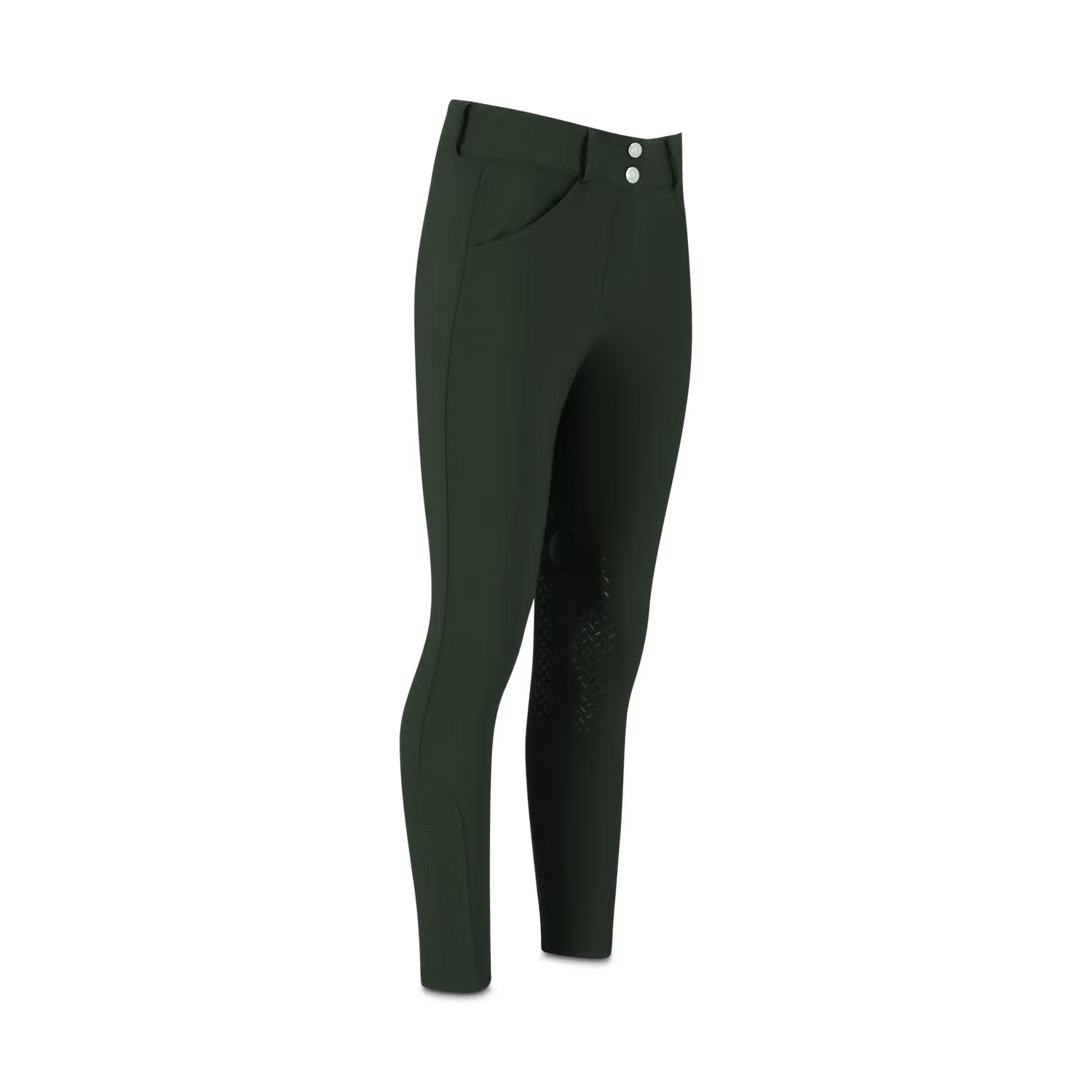 Dark green riding breeches for women