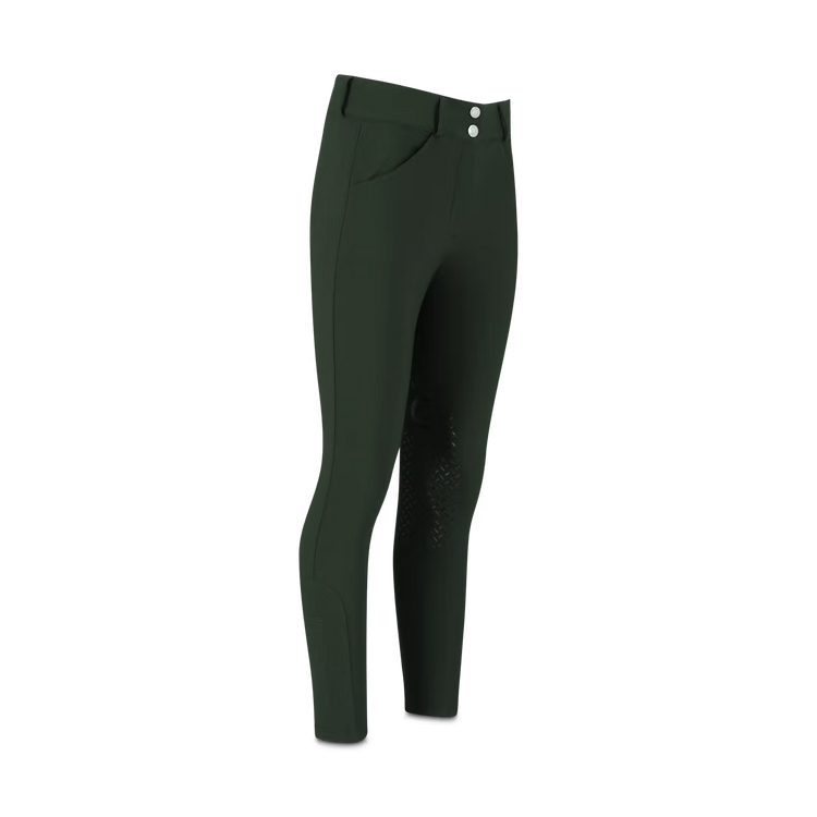 Dark green riding breeches for women
