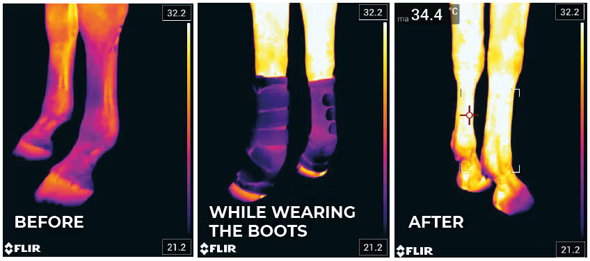 while wearing boots photo