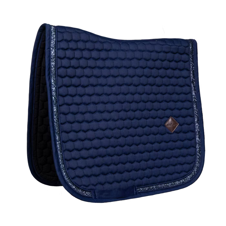 Kentucky Horsewear Saddle Pad Glitter Band Jumping  Navy