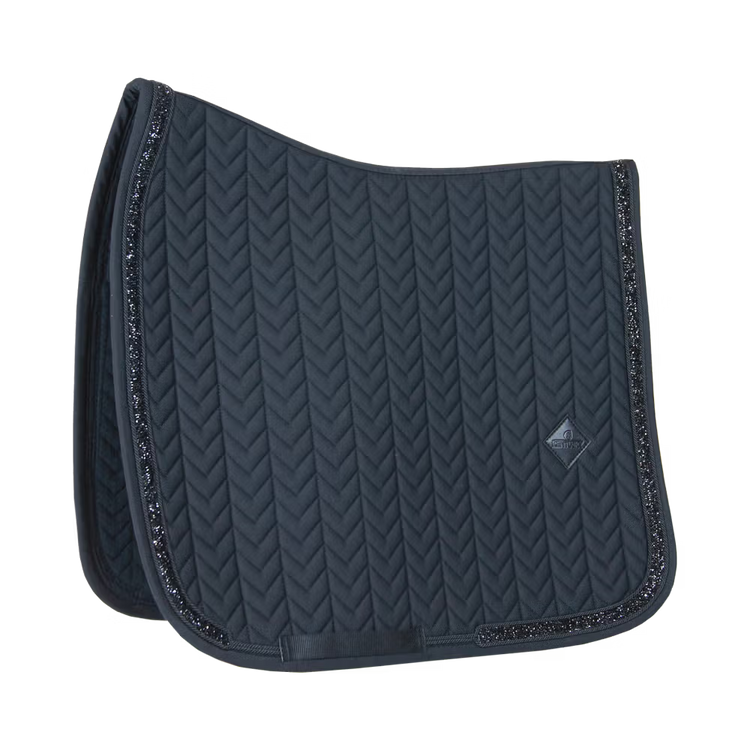 Kentucky Horsewear Dressage Saddle Pad Glitter Stone Black