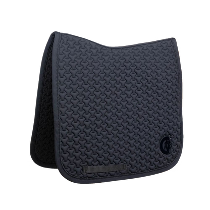 Kentucky Horsewear Saddle Pad Plaited 3D Logo Dressage Navy