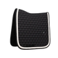 Black and white dressage saddle cloth