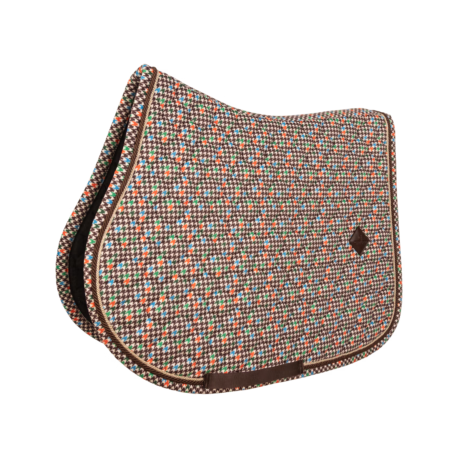 Brown checked saddle blanket from Kentucky 
