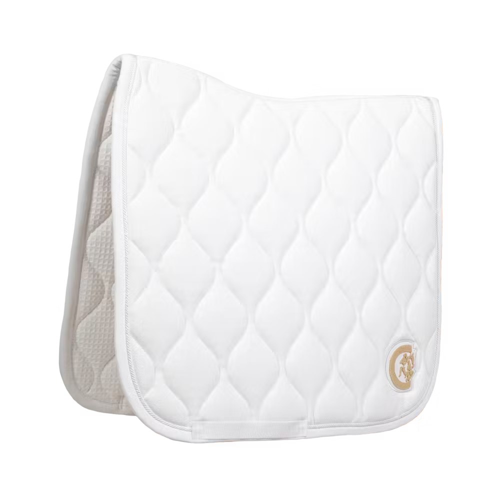 Kentucky Horsewear Saddle Pad Wave Dressage White
