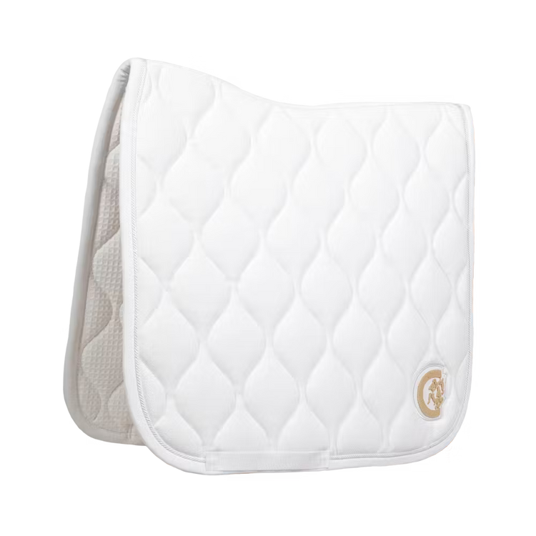 Kentucky Horsewear Saddle Pad Wave Dressage White