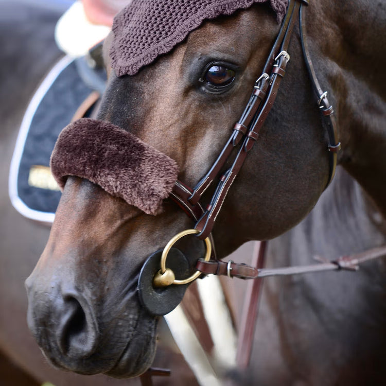 bridle cover brown