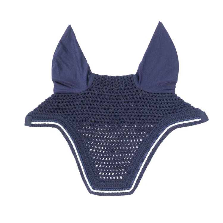 Kentucky Horsewear Soundless Fly Veil Wellington Diamond Rope Navy