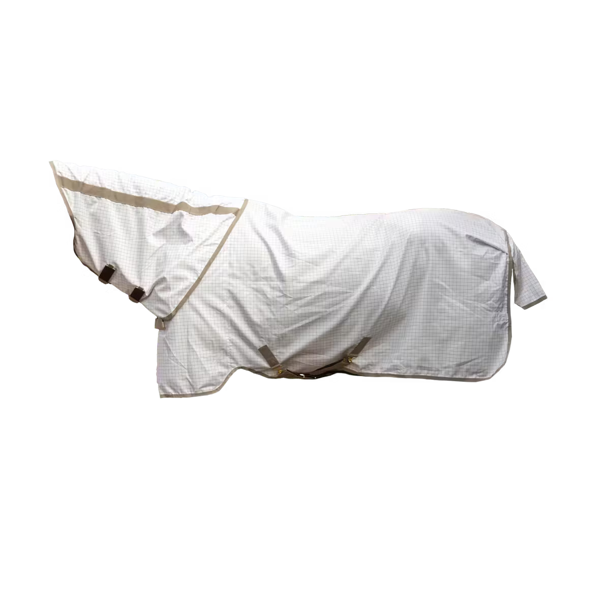 Fly and summer rug with detachable neck cover