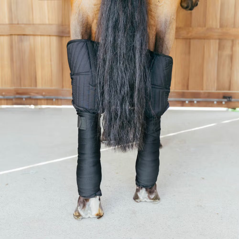 Artificial sheepskin on the hock