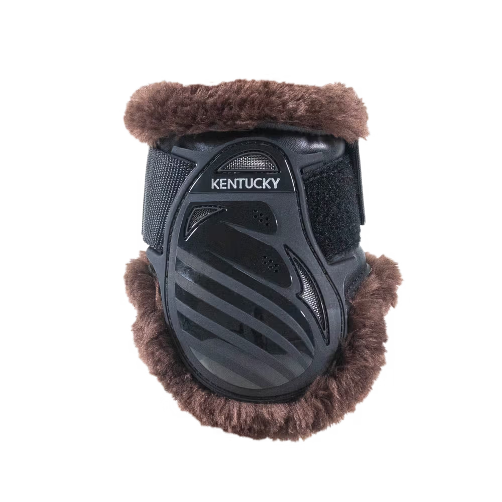 Kentucky Horsewear
Vegan Sheepskin Young Horse Fetlock Boots Black/Brown