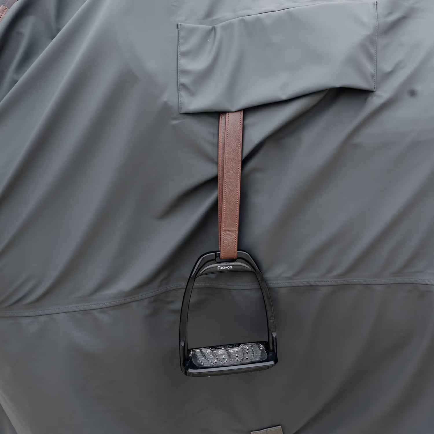 Rain Rug with stirrup holes