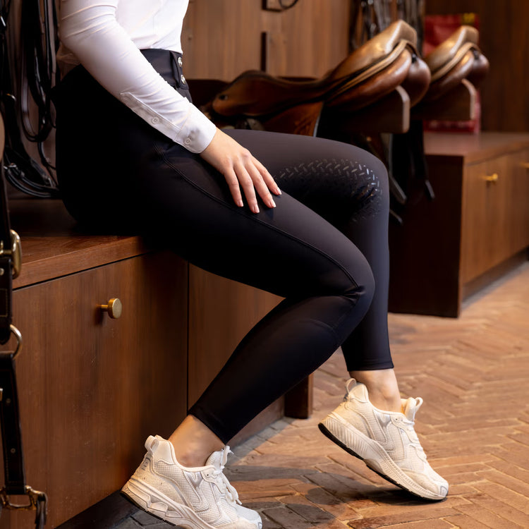 Navy knee grip breeches for women