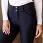 High Waist ladies knee grip breeches navy