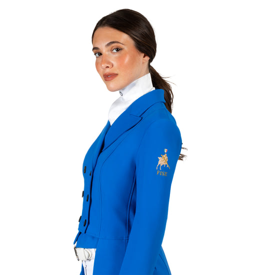 Royal Blue tail coat for dressage 
