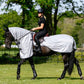 Horse riding fly rug with neck and tail flap