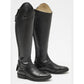 Leather tall boots without laces black