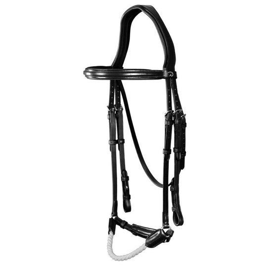 New English Rope Drop Noseband Bridle