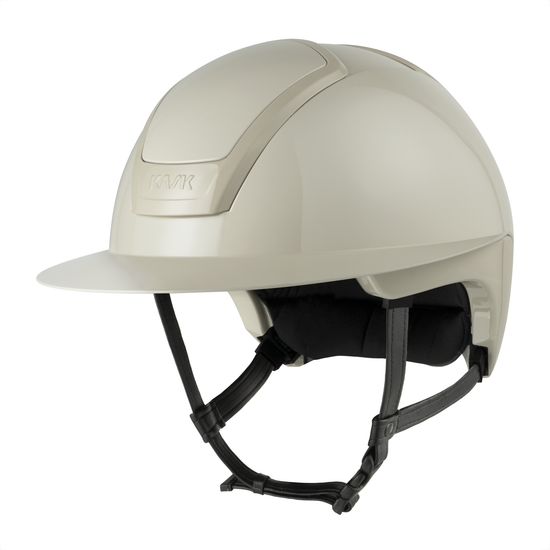 Beige horse riding helmet Kask