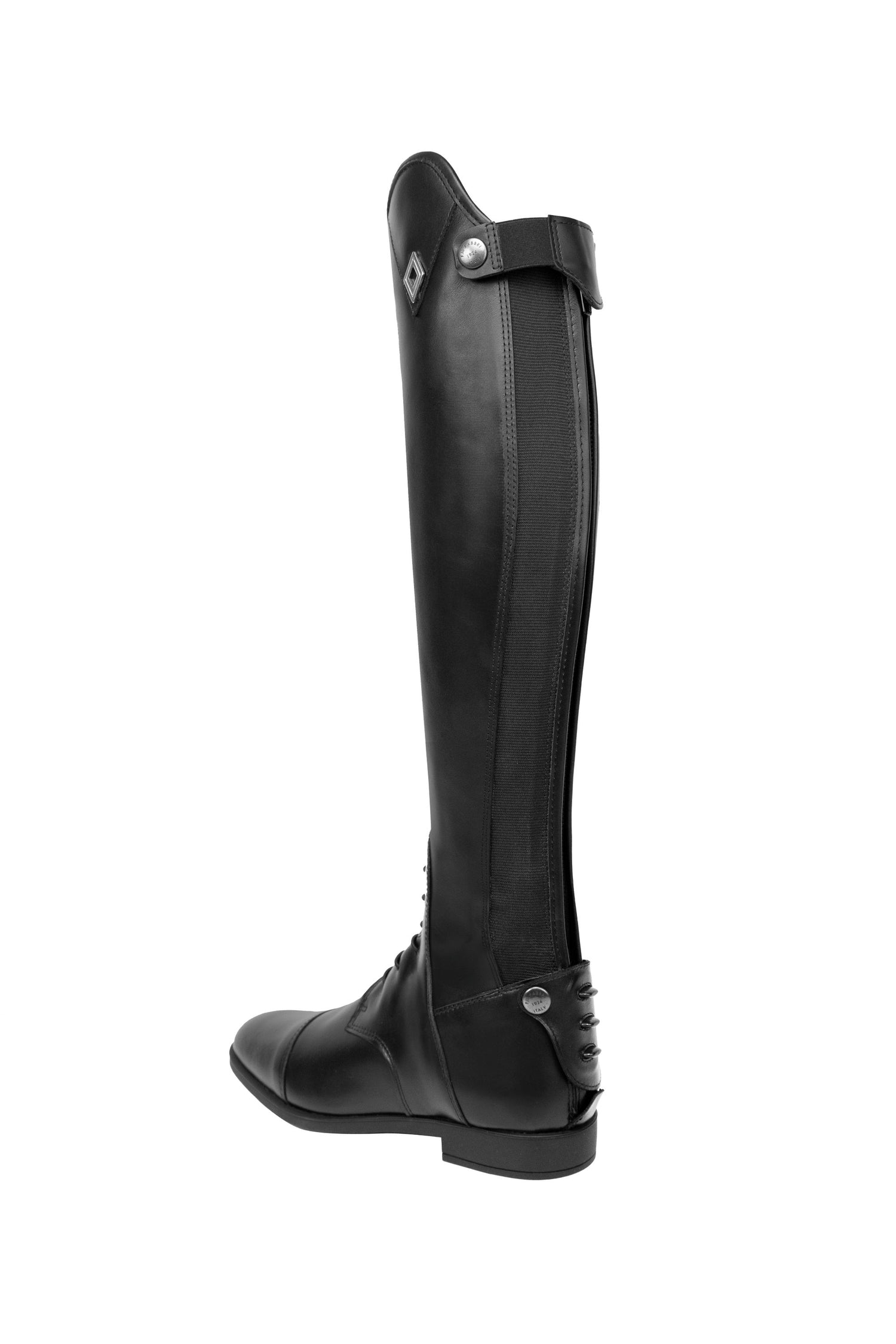 Italian made tall boots with laces