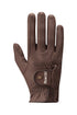 Dark Brown horse riding gloves