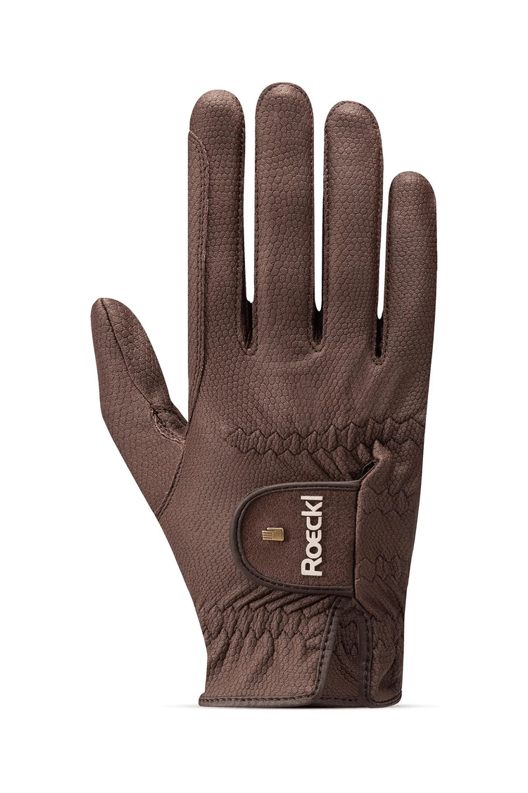 Dark Brown horse riding gloves