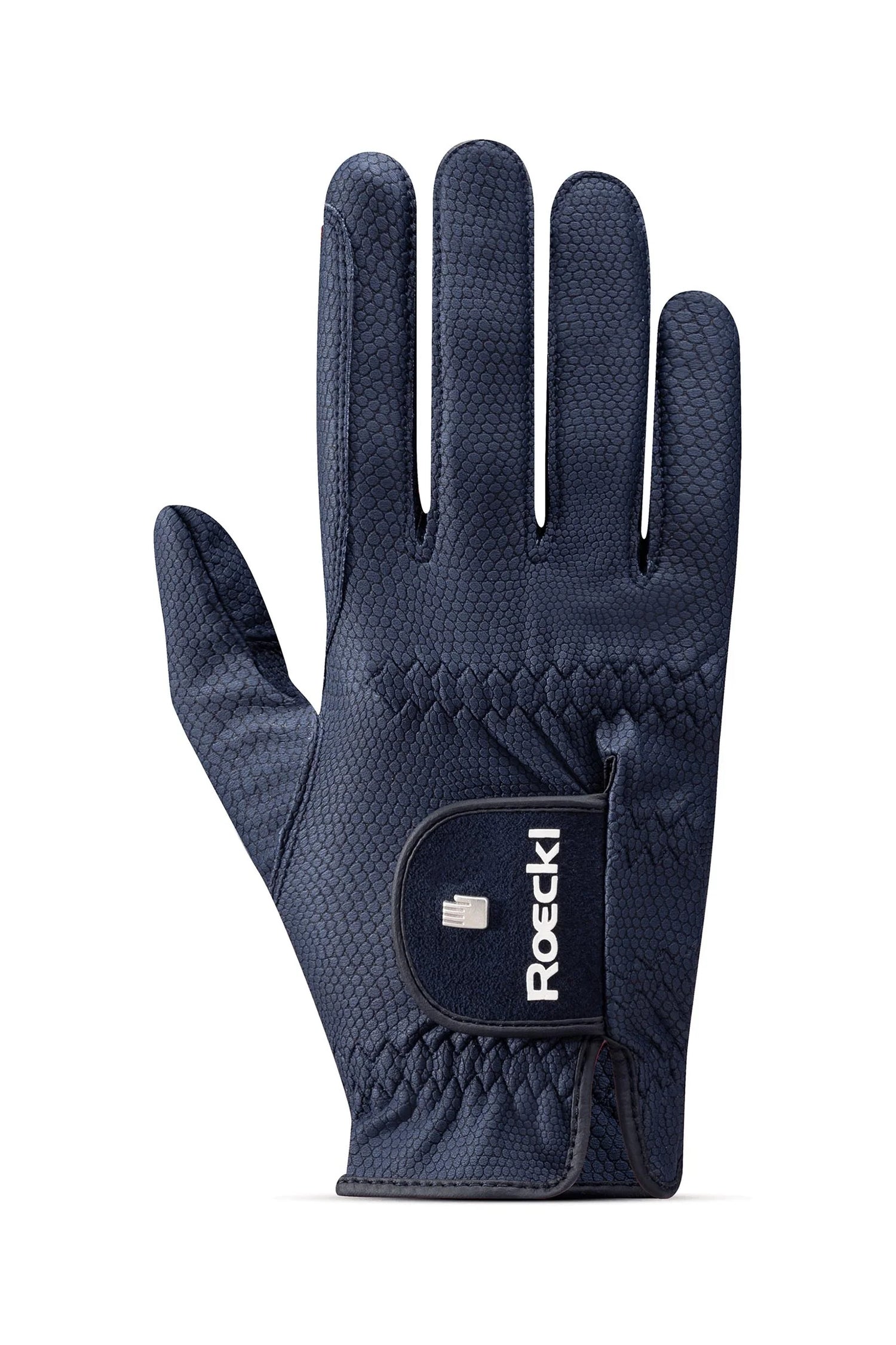 Navy horse riding gloves