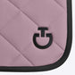 Pink CT saddle pad with black edging