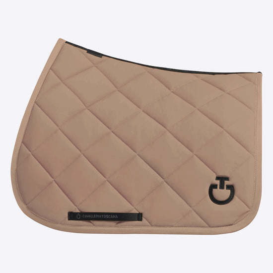 CT Diamond Quilted Jersey Jumping Saddle Pad Walnut