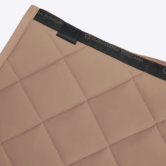 CT Diamond Quilted Jersey Jumping Saddle Pad Walnut