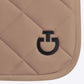 CT Diamond Quilted Jersey Jumping Saddle Pad Walnut