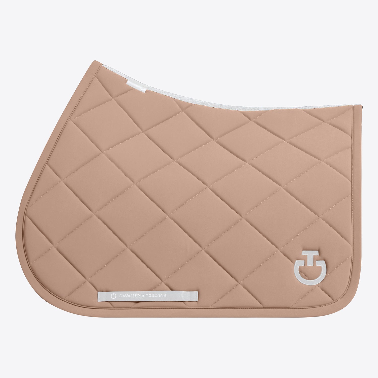 Dark beige Quilted Jumping Saddle Pad