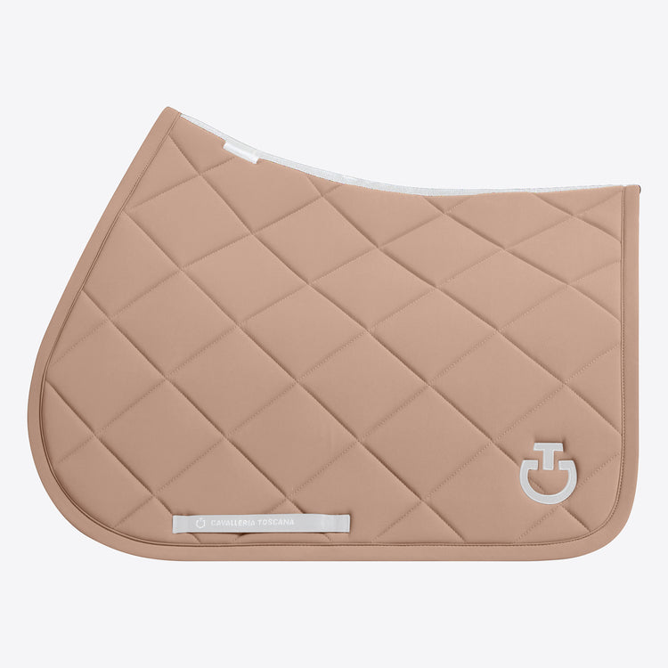 Dark beige Quilted Jumping Saddle Pad